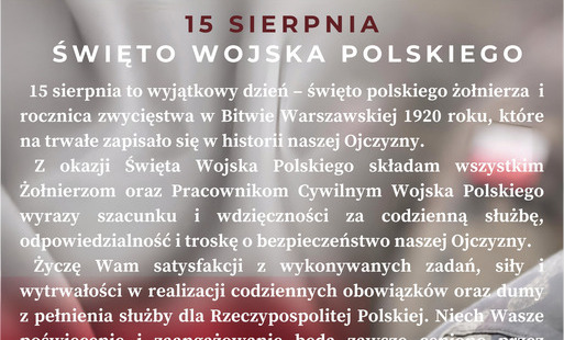 Zdjęcie do 15 sierpnia - Święto Wojska Polskiego