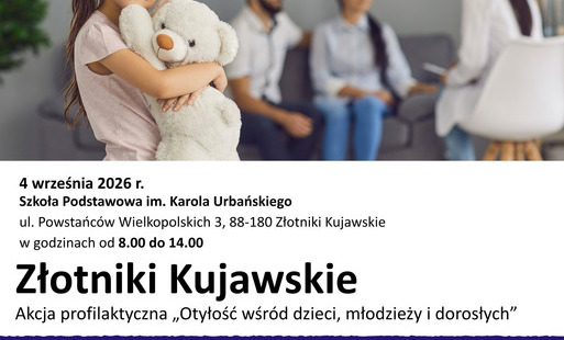 Zdjęcie do Szkoła Podstawowa w Złotnikach Kujawskich zaprasza na akcję profilaktyczną "Otyłość wśr&oacute;d dzieci, młodzieży i dorosłych".